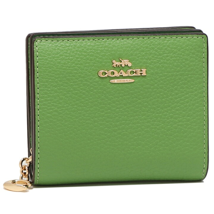 楽天市場 P10倍 10 2 時 10 2 24時 返品ok コーチ アウトレット 二つ折り財布 ミニ財布 グリーン レディース Coach C2862 Imma1 Axes アクセス 楽天市場店