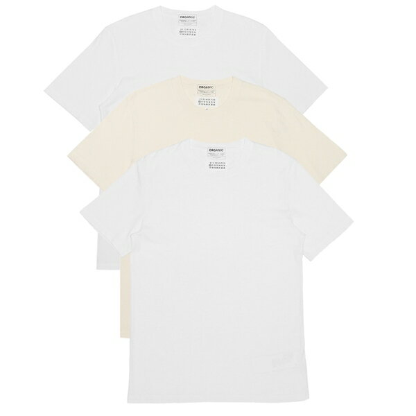 メゾンマルジェラ Tシャツ パックT 半袖カットソー ホワイト ベージュ メンズ レディース Maison Margiela S50GC0673  S23973 963 | AXES（アクセス）楽天市場店