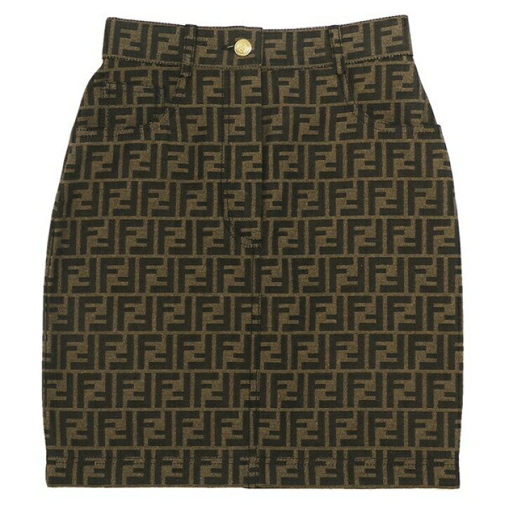 楽天市場】フェンディ スカート FFロゴ ブラウン レディース FENDI  