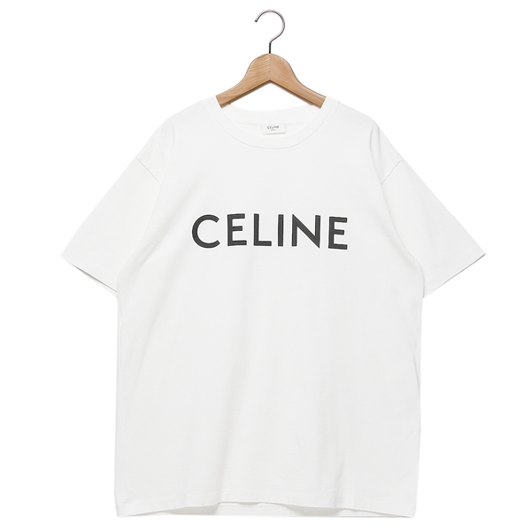 セリーヌ Tシャツ トップス ルーズTシャツ ロゴ ホワイト メンズ CELINE 2X681671Q 01OB | AXES（アクセス）楽天市場店