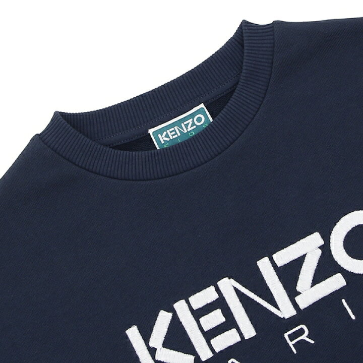楽天市場】ケンゾー ロングTシャツ ロゴ プリントT ネイビー キッズ 
