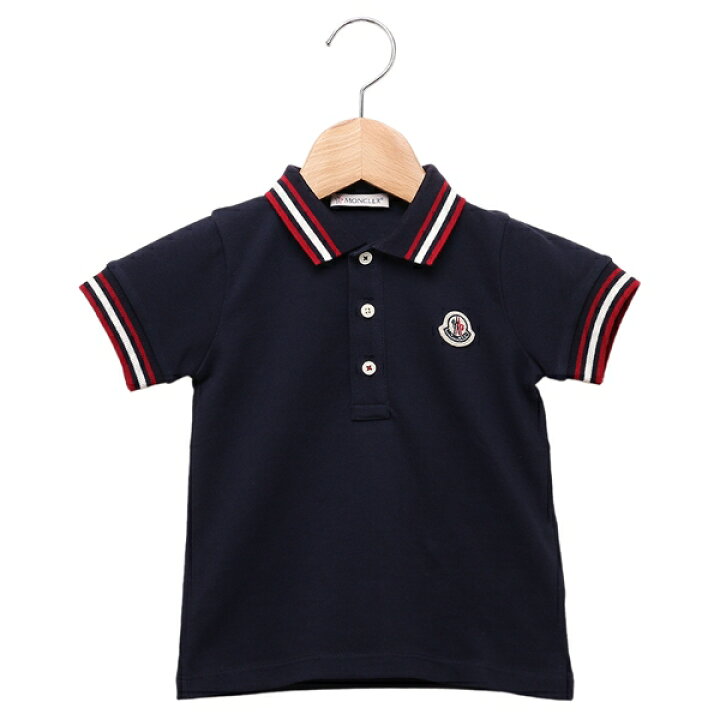 楽天市場】モンクレール ポロシャツ ネイビー キッズ 子供服 MONCLER  