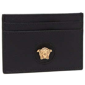 【30%OFFクーポン 4/26 13時～5/10 9時】ヴェルサーチ カードケース パスケース ラメドゥーサ ブラック レディース VERSACE DP3I057DVIT2T 1B00V