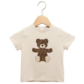 【P10倍 4/20 20時～4/21 9時】フェンディ Tシャツ ベージュ ベビー キッズ 子供服 FENDI BUI050 ST8 F19J5