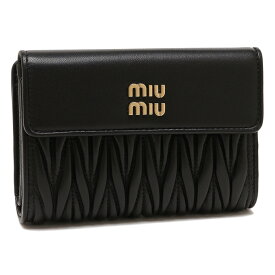 ミュウミュウ 二つ折り財布 マテラッセ レディース MIU MIU 5ML225 2FPP MATELASSE ロゴ