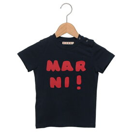 マルニ Tシャツ カットソー ベビー ロゴ ネイビー キッズ 子供服 MARNI M00916M00HZMT65B 0M803