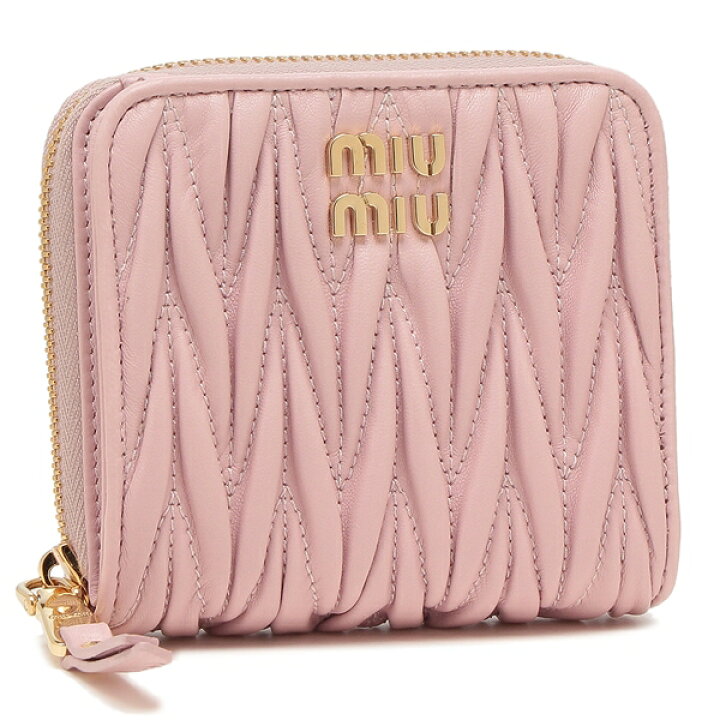 楽天市場】MIU MIU ミュウミュウ 二つ折り財布 マテラッセ MATELASSE  