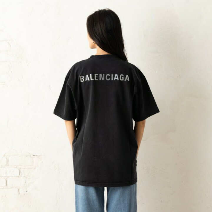 楽天市場】バレンシアガ Tシャツ カットソー ブラック レディース  