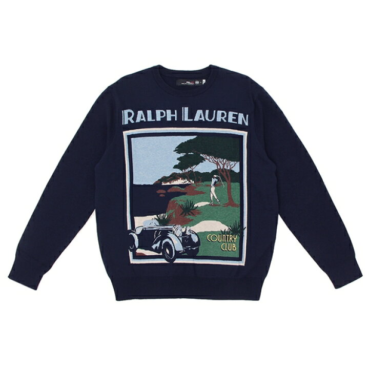 楽天市場】ポロラルフローレン ニット セーター ネイビー メンズ RALPH 