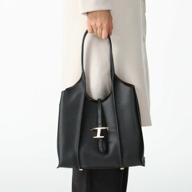 トッズ トートバッグ Tタイムレス スモール ロゴ ブラック レディース TODS XBWTSBA0200 Q8E B999
