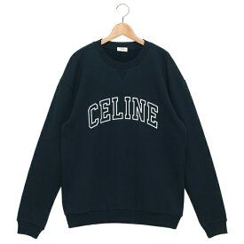 セリーヌ スウェット ルーズ スウェットシャツ ロゴ ルーズフィット ネイビー メンズ CELINE 2Y05G670Q 07TZ