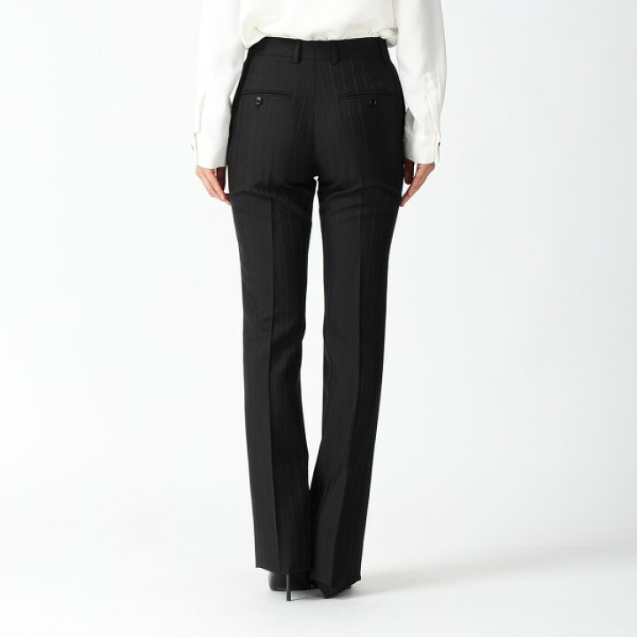 楽天市場】セリーヌ パンツ フレアパンツ ストライプ ブラック  