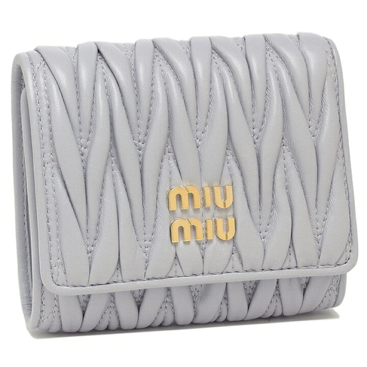 楽天市場】MIU MIU ミュウミュウ 三つ折り財布 マテラッセ MATELASSE 