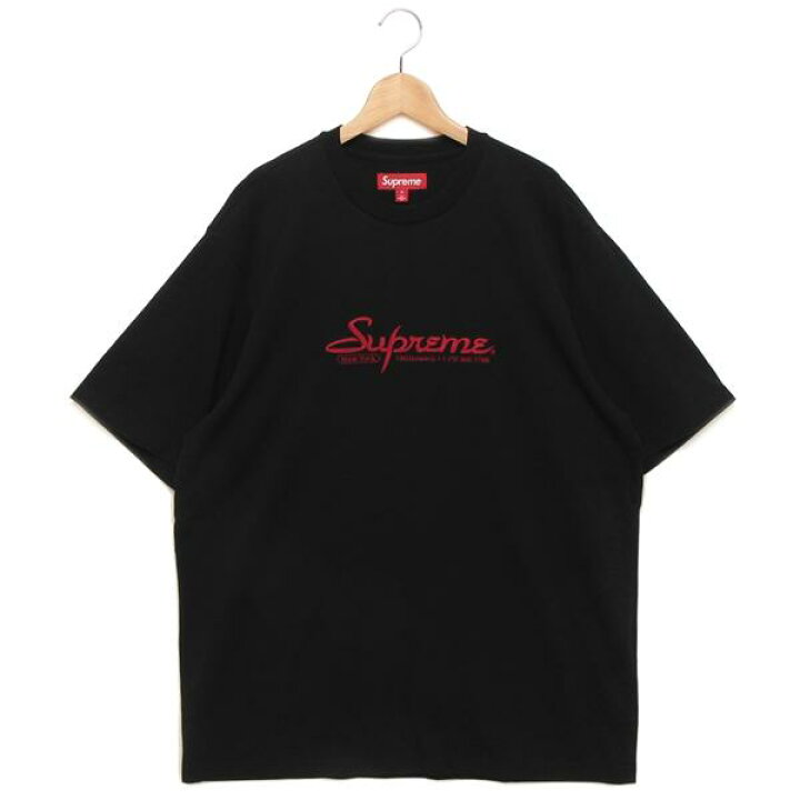 楽天市場】シュプリーム Tシャツ カットソー 半袖 ブラック メンズ 