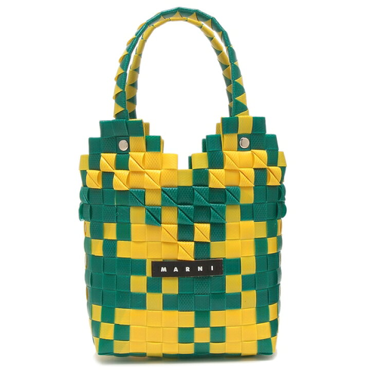 楽天市場】マルニ かごバッグ グリーン レディース MARNI M00637M00I 
