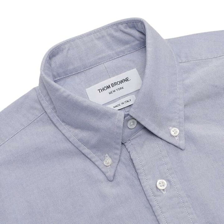 楽天市場】トムブラウン シャツ ブラウス ブルー メンズ THOM BROWNE  