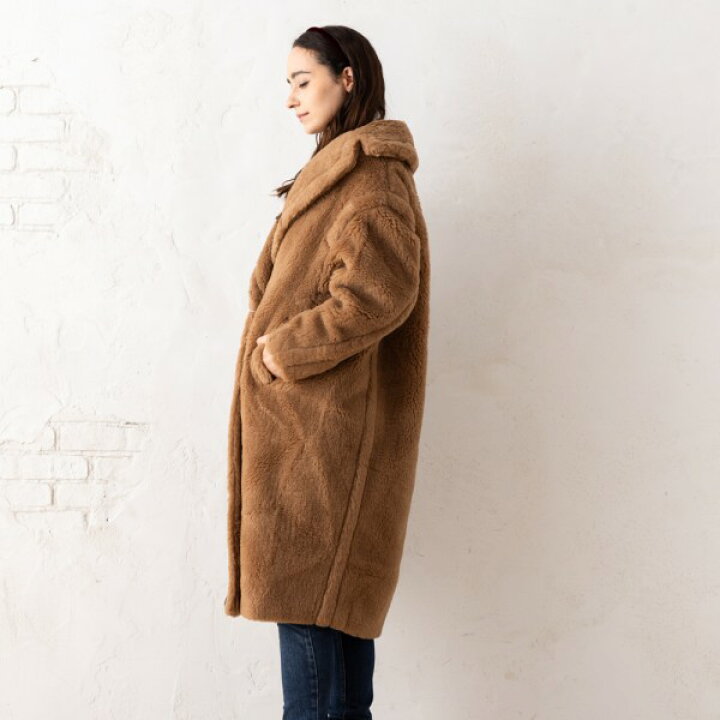 楽天市場】マックスマーラ コート テディ Max Mara ブラウン 