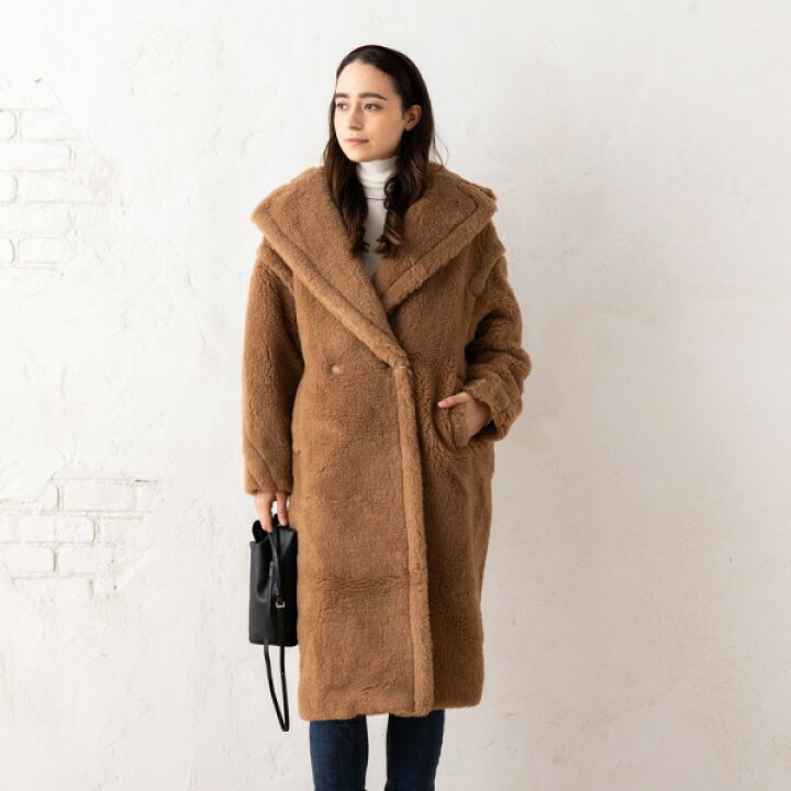 楽天市場】マックスマーラ コート テディ Max Mara ブラウン 