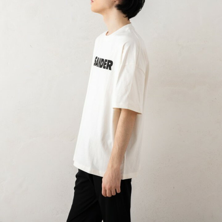 楽天市場】ジルサンダー Tシャツ カットソー ロゴTシャツ ホワイト  