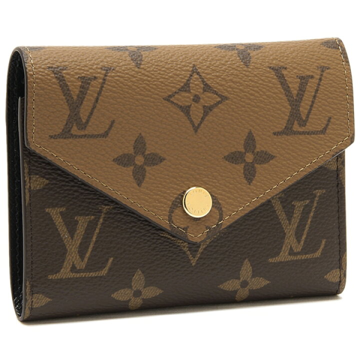 Louis Vuitton 三つ折り財布 ブラウン レザー
