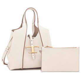 トッズ ハンドバッグ ショルダーバッグ Tタイムレス ショッピングバッグ ミニバッグ ホワイト レディース TODS XBWTSBA9100 Q8E B015