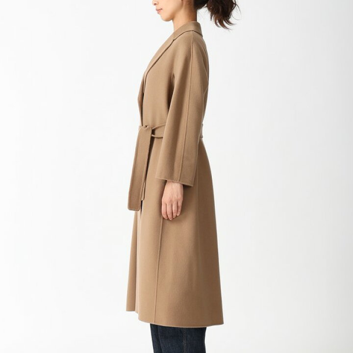 極美品】MURUA セーラーカラーコート M ブラウン Aライン ベルト MURUA 