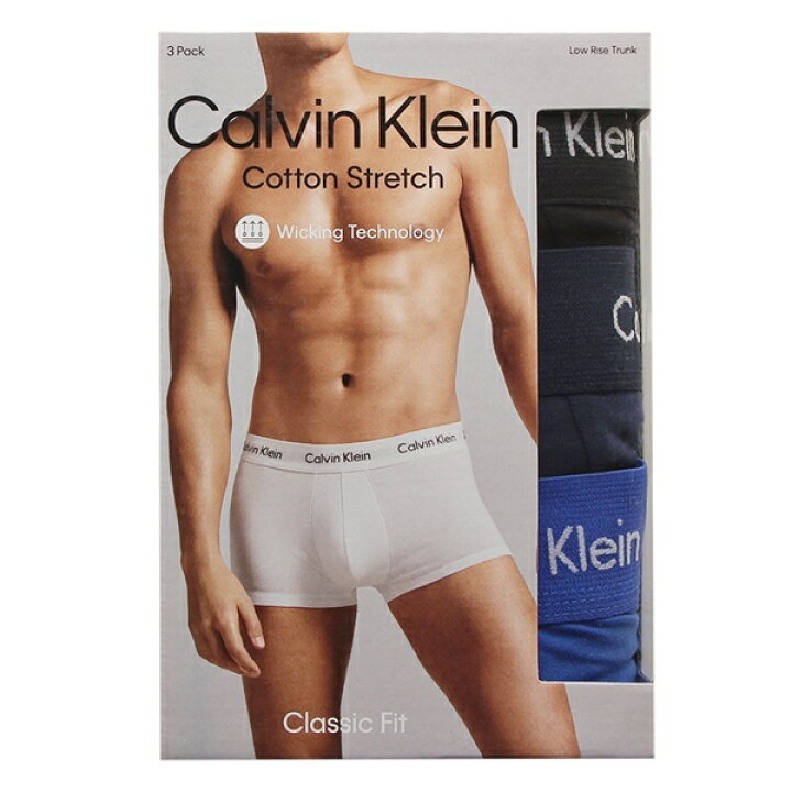 カルバンクライン インナー コットンストレッチ ボクサーパンツ３枚セット アンダーウエア 下着 CALVIN KLEIN NB2614 905  AXES（アクセス）楽天市場店