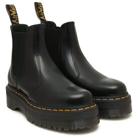 ドクターマーチン ブーツ 2976 クアッド チェルシーブーツ 厚底 ブラック メンズ レディース Dr.Martens 24687001 POLSMOOTH BLK