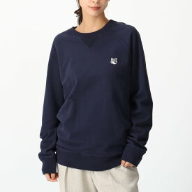 メゾンキツネ スウェット ボールドフォックスヘッド ネイビー メンズ MAISON KITSUNE GM00333 KM0002 P480