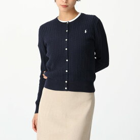 ポロラルフローレン POLO RALPH LAUREN カーディガン ケーブルニット コットン カーディガン ネイビー レディース キッズ 313543047 011