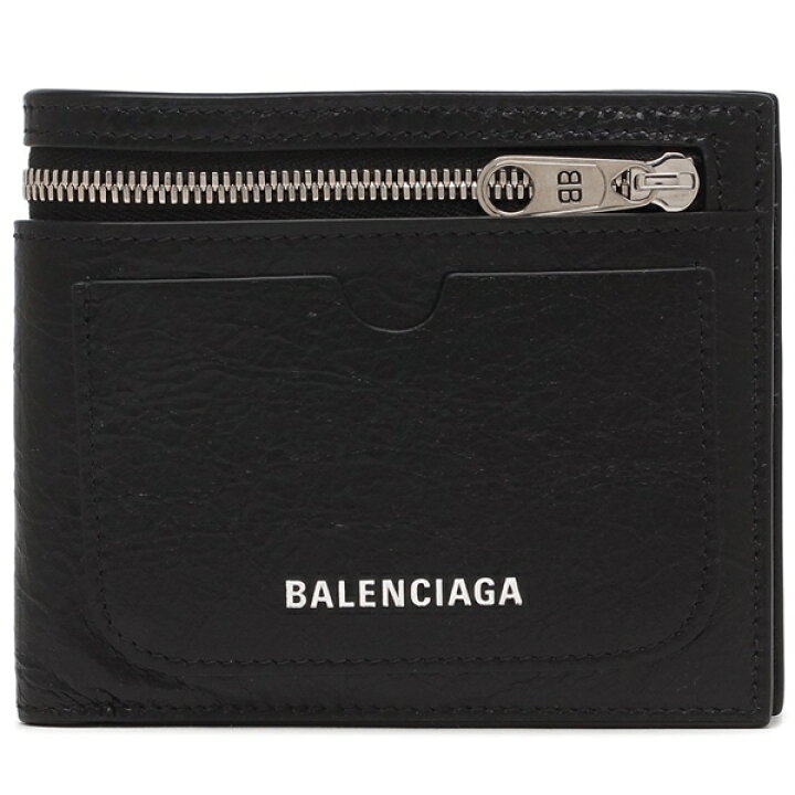 楽天市場】バレンシアガ 二つ折り財布 ブラック メンズ BALENCIAGA 