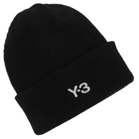 ワイスリー ニット帽 ビーニー リブ ロゴ ブラック メンズ レディース ユニセックス Y-3 JW8963 BLACK