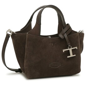 トッズ ハンドバッグ ショルダーバッグ T タイムレス スエード マイクロ Tチャーム ブラウン レディース TOD'S XBWAPAFL000 P3A 0ZQ7