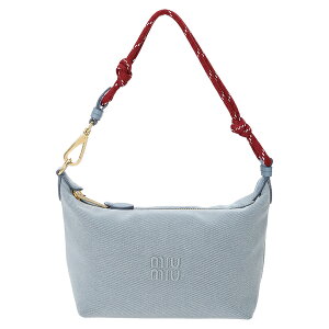 �~���E�~���E �n���h�o�b�O �V�����_�[�o�b�O �M���o�W���|�[�` �u���[ ���f�B�[�X MIU MIU 5NE841 2IA7 F05DH