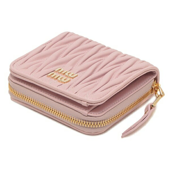 楽天市場】MIU MIU ミュウミュウ 二つ折り財布 マテラッセ MATELASSE  