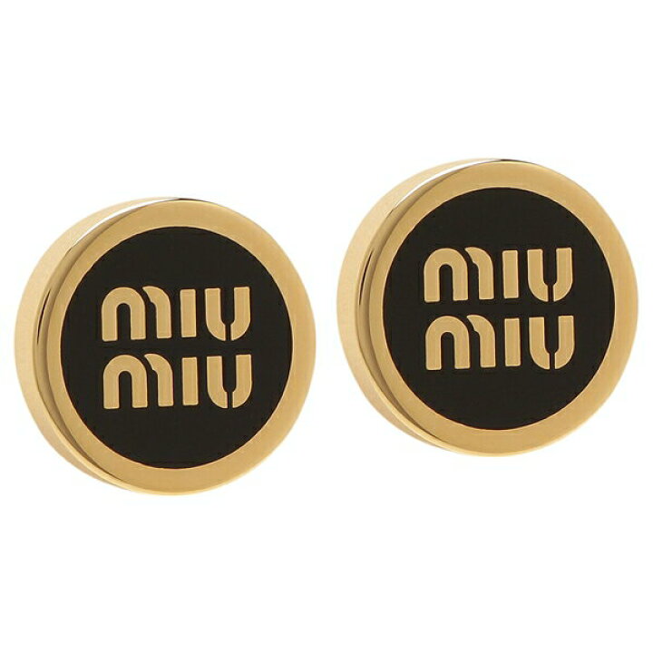 楽天市場】MIU MIU ミュウミュウ ピアス エナメルメタルピアス ロゴ 