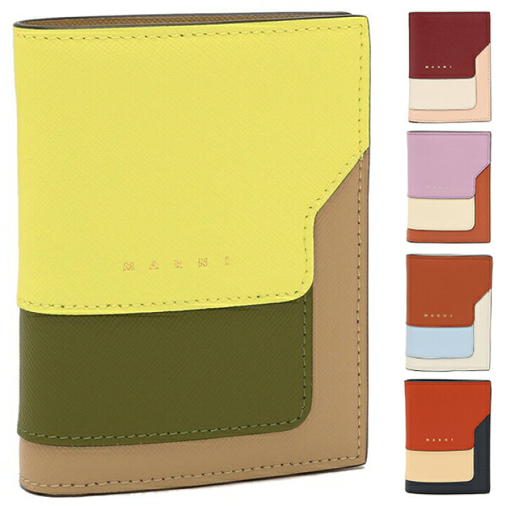 楽天市場】MARNI マルニ 二つ折り財布 バイフォールドウォレット 