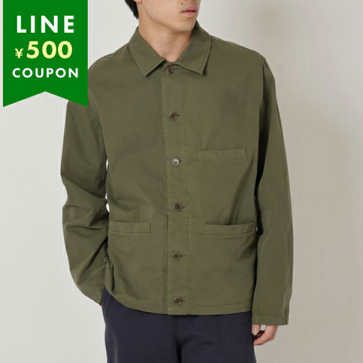 楽天市場】アーペーセー ジャケット シャツアウター カーキ メンズ APC 