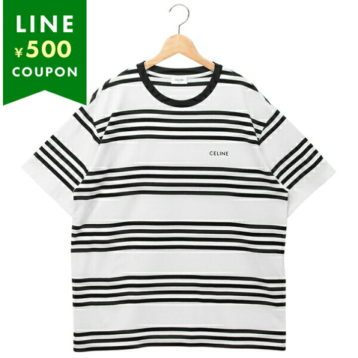 楽天市場】セリーヌ Tシャツ カットソー ルーズ ストライプ ロゴ 