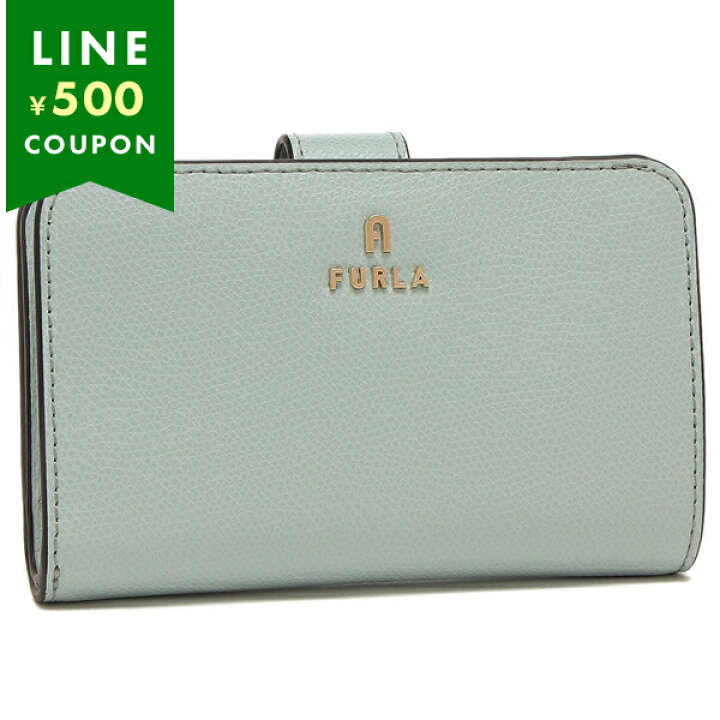 楽天市場】フルラ 二つ折り財布 カメリア ブルー レディース FURLA  
