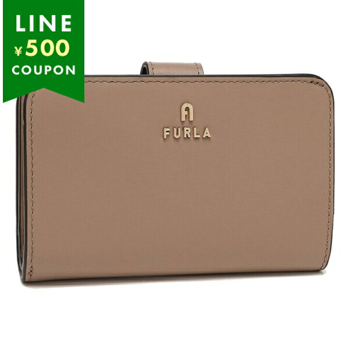楽天市場】フルラ 二つ折り財布 カメリア ベージュ レディース FURLA 