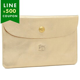 イルビゾンテ ポーチ ゴールド ユニセックス IL BISONTE SCA007 PV0012 PL101B CLASSIC CASE PLATINO