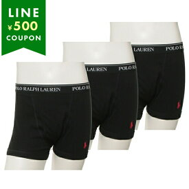 ポロラルフローレン POLO RALPH LAUREN インナー パンツ 下着 3枚セット トランクス TRUNKS NCTRP3 PBD ALL BLACK ブラック メンズ