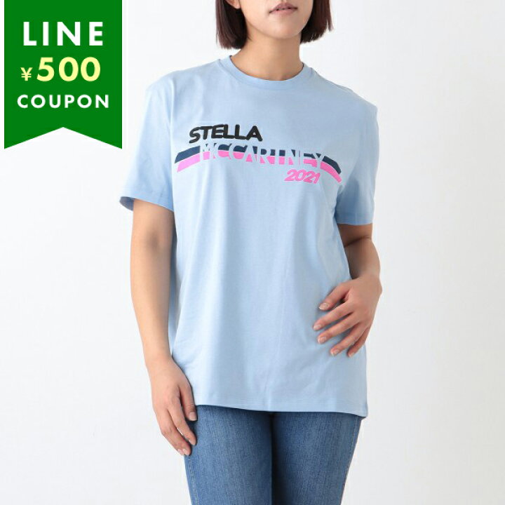 楽天市場】ステラマッカートニー Tシャツ トップス ロゴ ブルー  