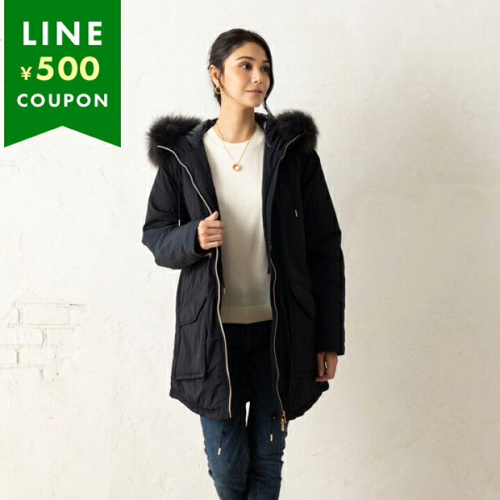 楽天市場】タトラス ダウンジャケット コート ネイビー レディース  