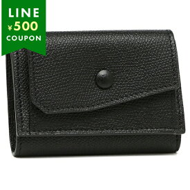 Valextra ヴァレクストラ 三つ折り財布 PORTAFOGLIO COMPATTO 3CC E PORTAMONETE SGNL0026028LRLWF99 NN レディース ミニ財布 レザー NERO ブラック