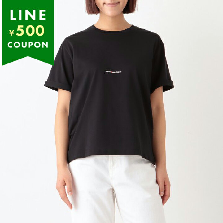 楽天市場】サンローランパリ Tシャツ トップス ロゴ ブラック  