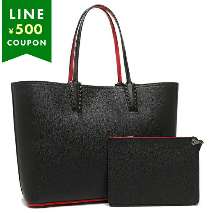 楽天市場】クリスチャンルブタン トートバッグ ポーチ付き ブラック  