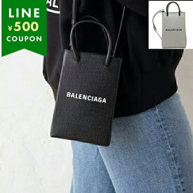 バレンシアガ ショルダーバッグ ハンドバッグ ショッピング フォンホルダー ミニバッグ ブラック メンズ レディース BALENCIAGA 593826 0AI2N 1000