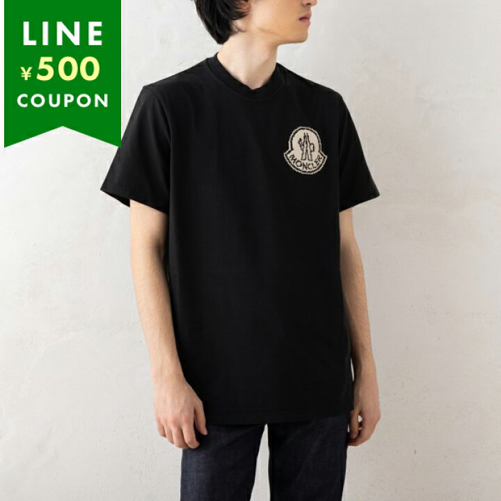 楽天市場】モンクレール Tシャツ カットソー ブラック メンズ MONCLER 